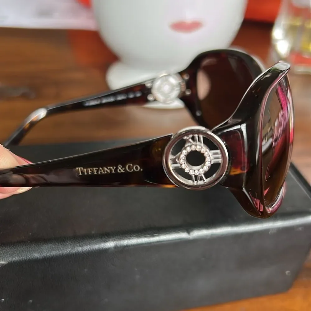 iffany Sunglasses TF4003B Color 80153G Dark Havana Never used vintage